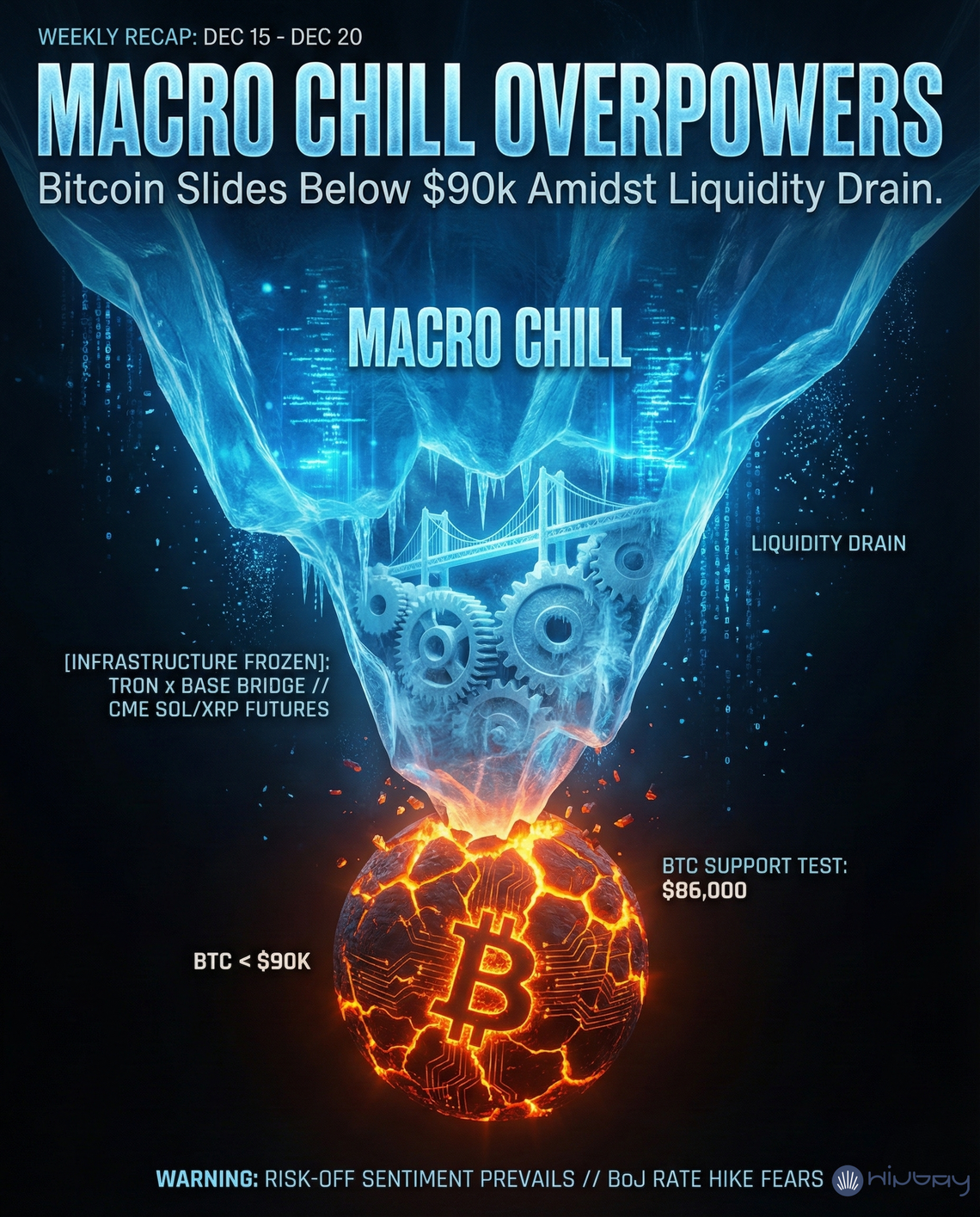 【Weekly Recap】Macro "Chill" Overpowers Infrastructure "Thaw" as Bitcoin Slides Below $90k